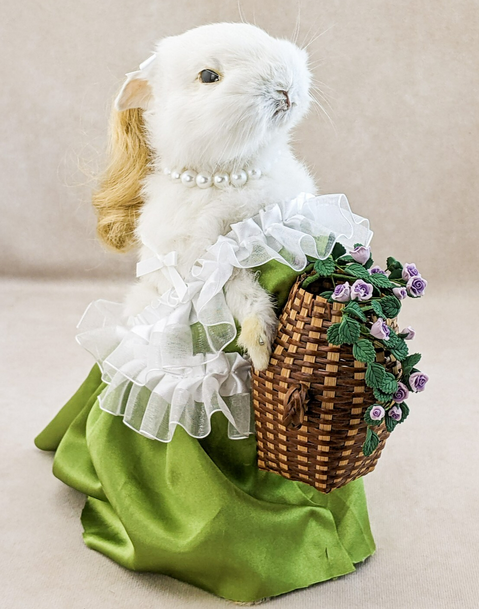 Flower Gathering Rabbit Doll – Scenic City Oddities